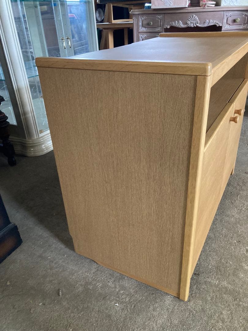 浜本工芸　キャビネット　収納扉付き　プリンター、電話台等　コンセント6口付き