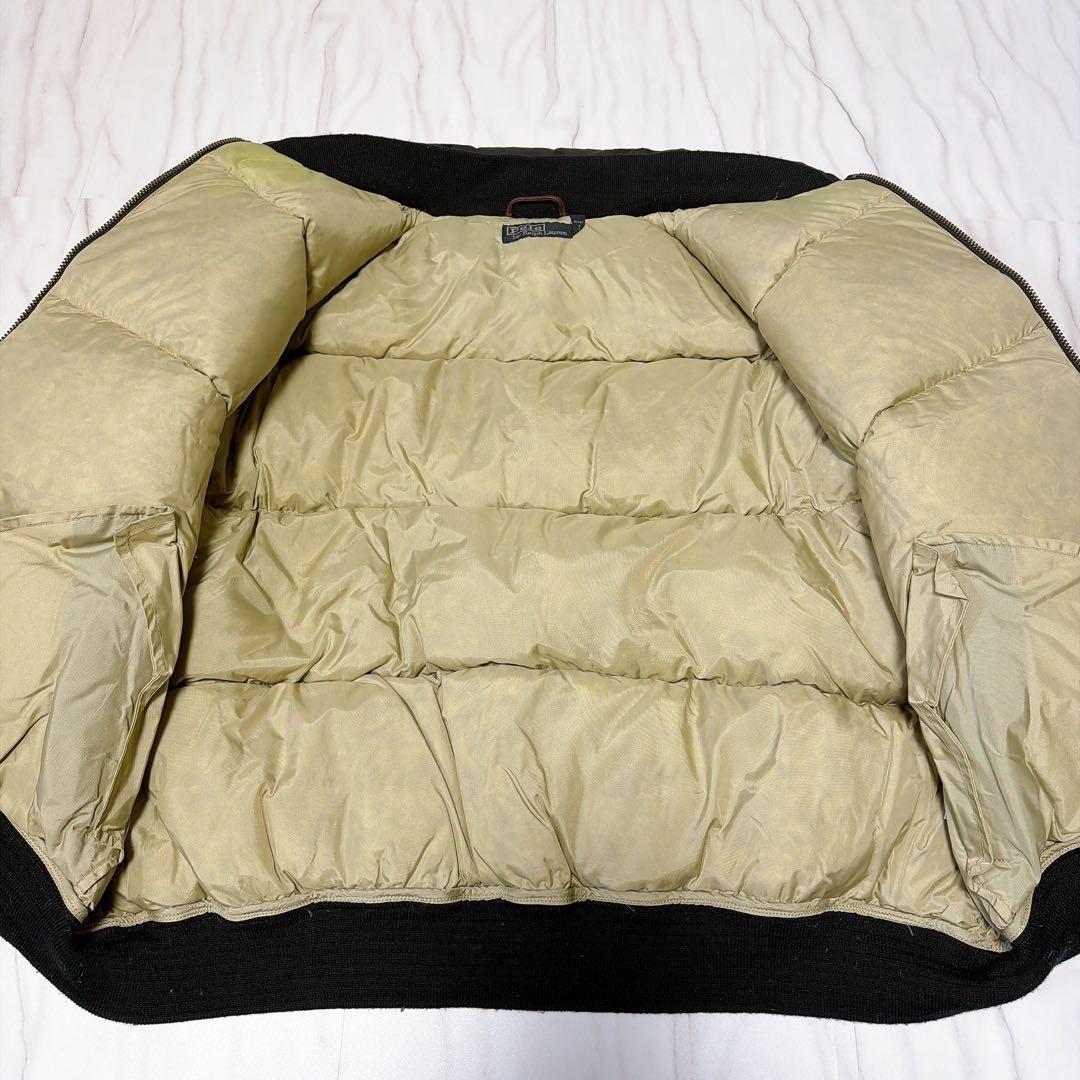 ポロバイラルフローレン ダウンジャケット ヌプシ ホースロゴ 90s 黒 M