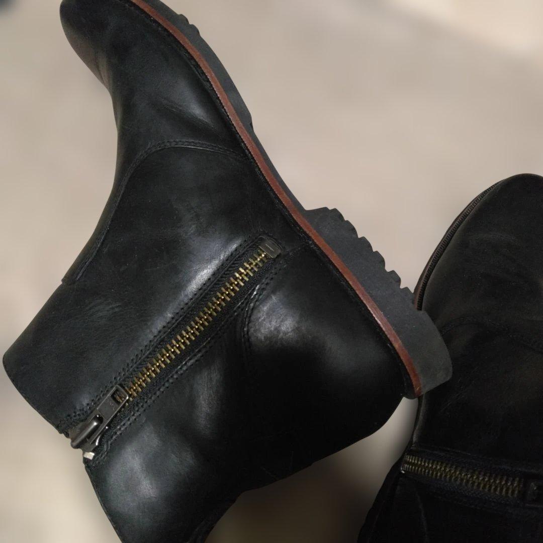 Timberland サイドゴアブーツ 黒 30cm