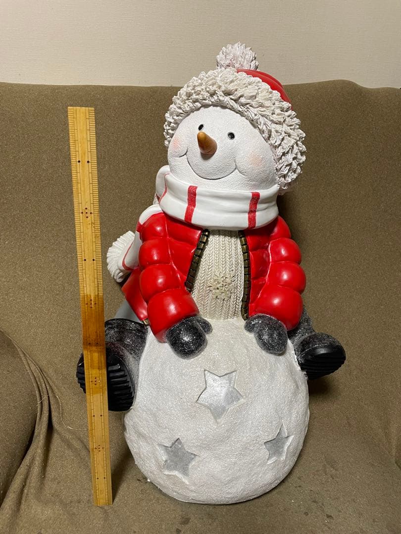 【コストコ】スノーマン　置物　雪だるま　インテリア　特大サイズ　bigサイズ