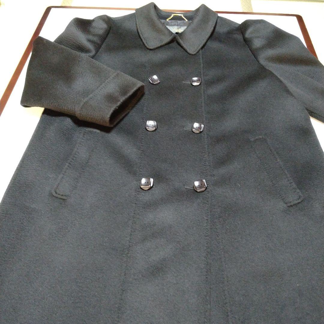 レリアン　カシミヤ100％　ダブルコート　ピーコート　13＋　黒【着用３回程度】