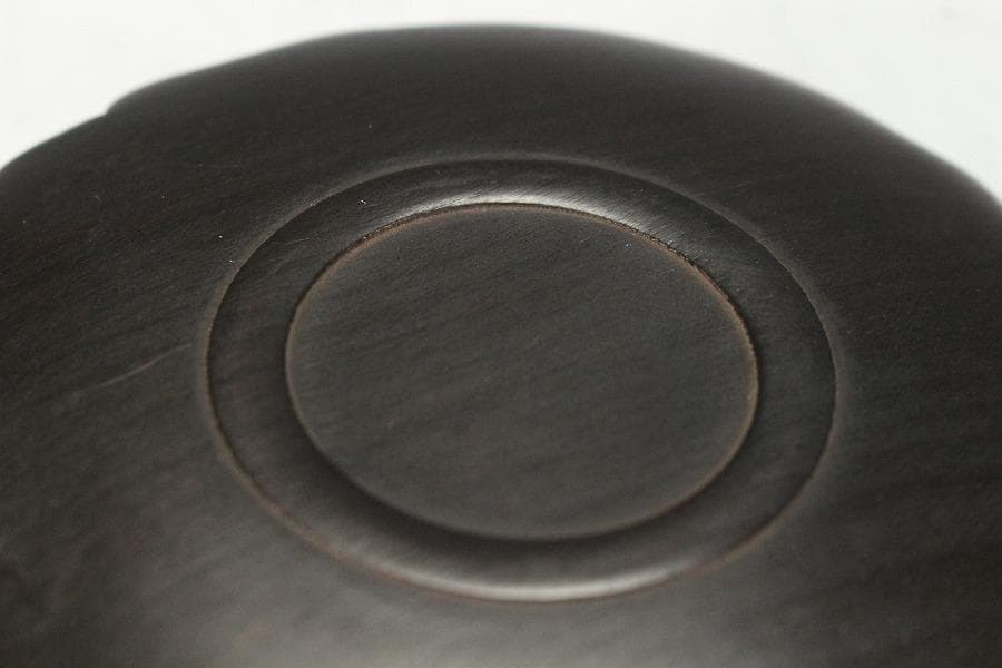 紫檀 雲鶴 細密彫刻 小皿 五枚(K-A719)