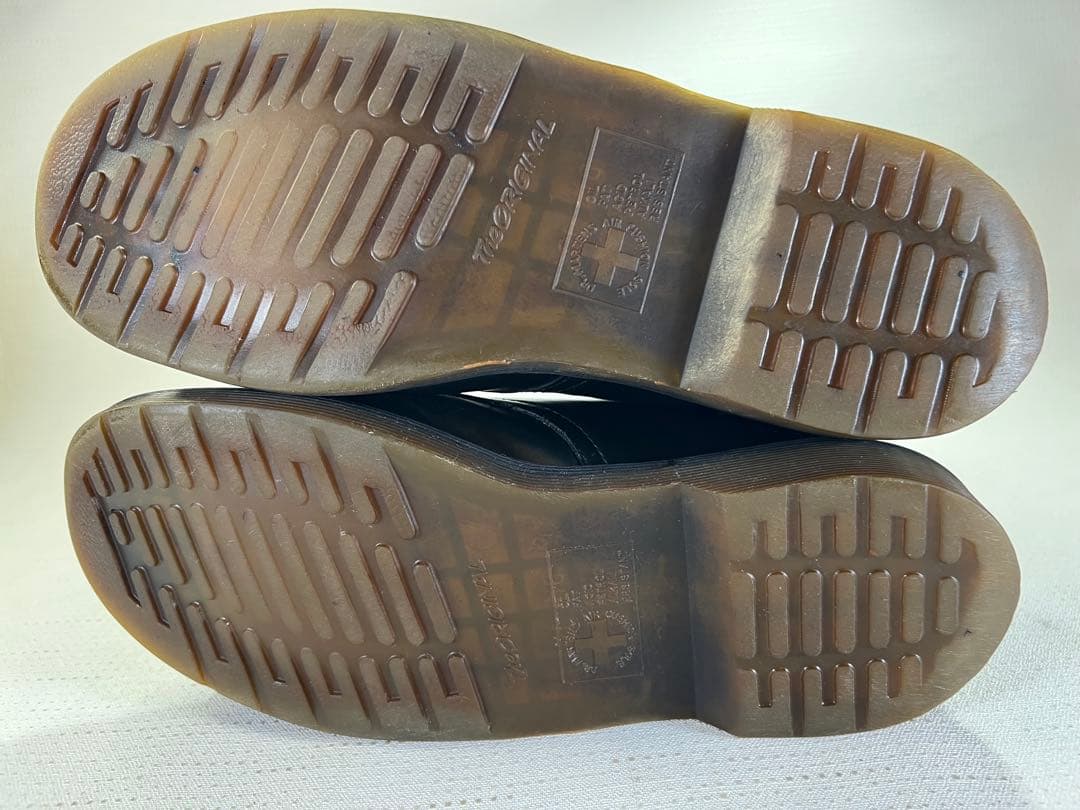 UK9_28cm Dr.Martens スチールトゥ 3EYESHOE 3ホール