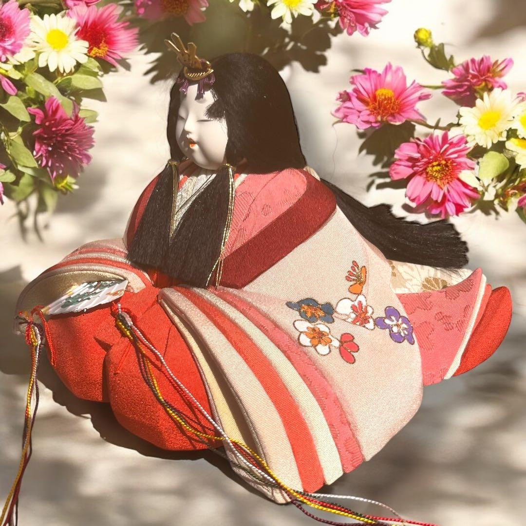 え 雛人形 無形文化財人形師 鈴木賢一 天宇 共箱 江戸 木目込み 人形