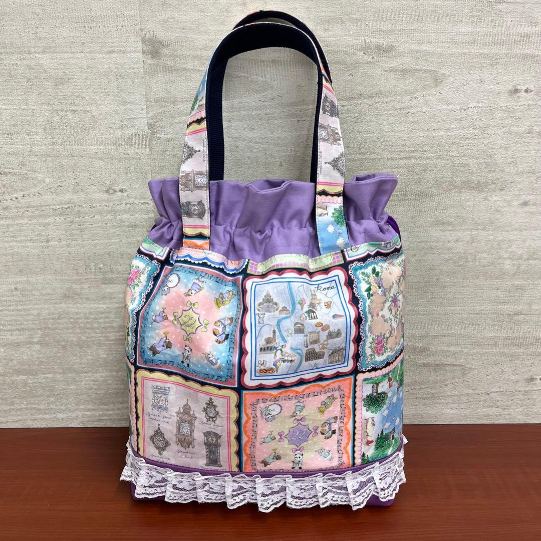 yukiemonハンドメイド　新作セミオーダー別口分　巾着バック3点　⑩