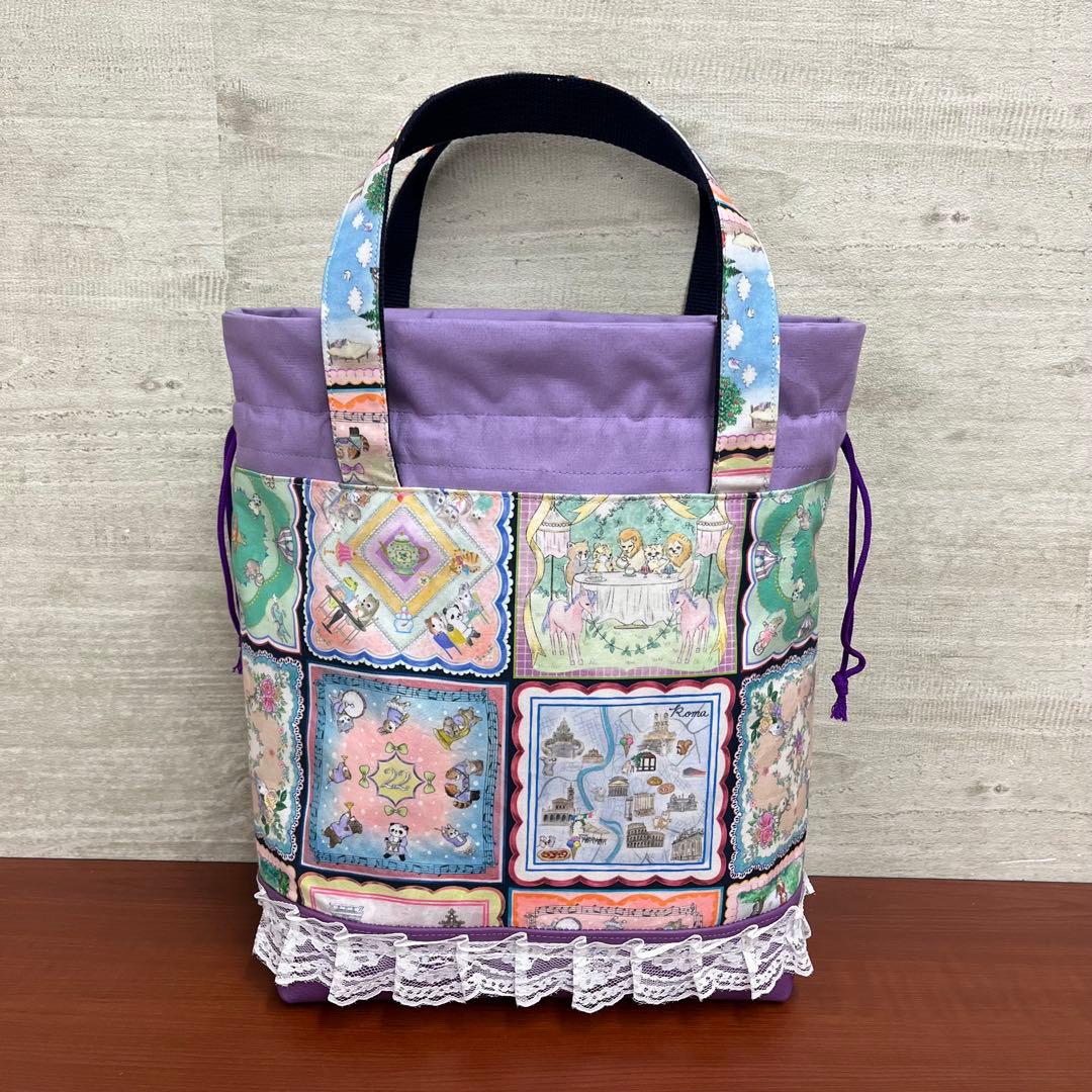 yukiemonハンドメイド　新作セミオーダー別口分　巾着バック3点　⑩