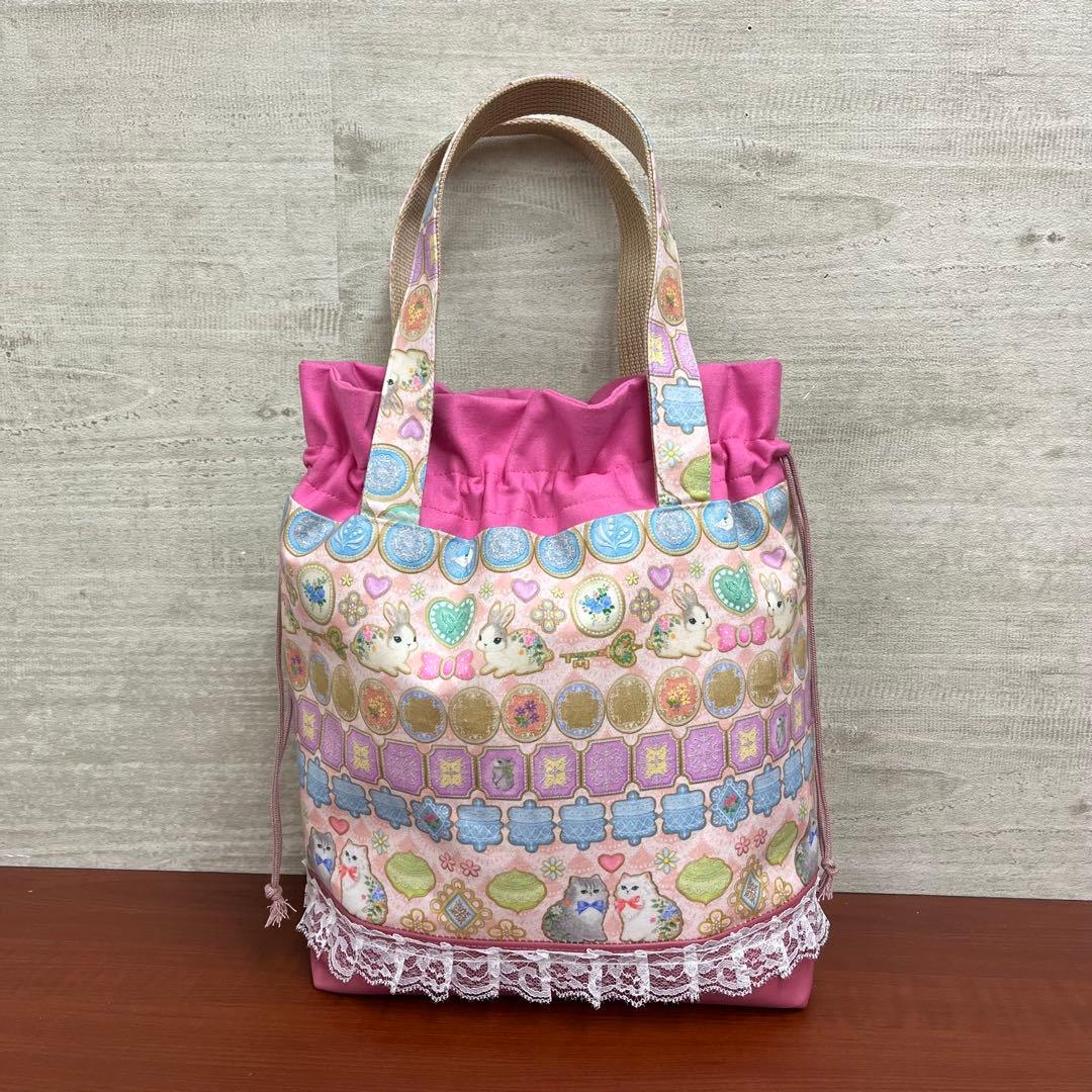 yukiemonハンドメイド　新作セミオーダー別口分　巾着バック3点　⑩