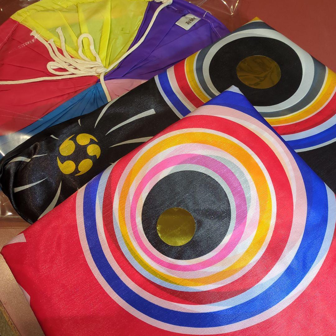 太郎鯉　吹き流し５色5Ｍ、黒鯉5Ｍ、赤鯉４Ｍ、金具付きセット