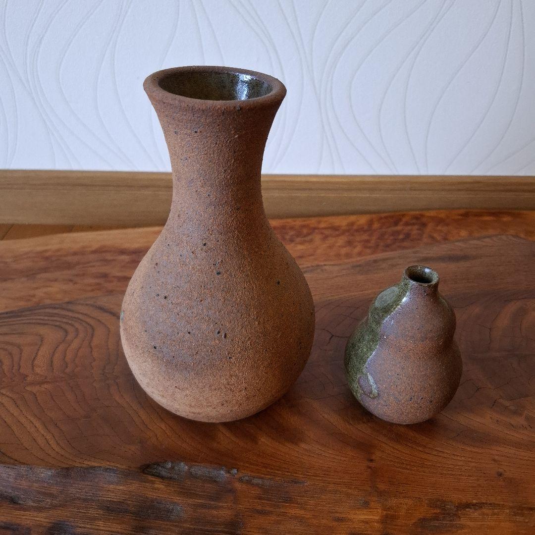 壺　つぼ　一輪挿し　親子壺