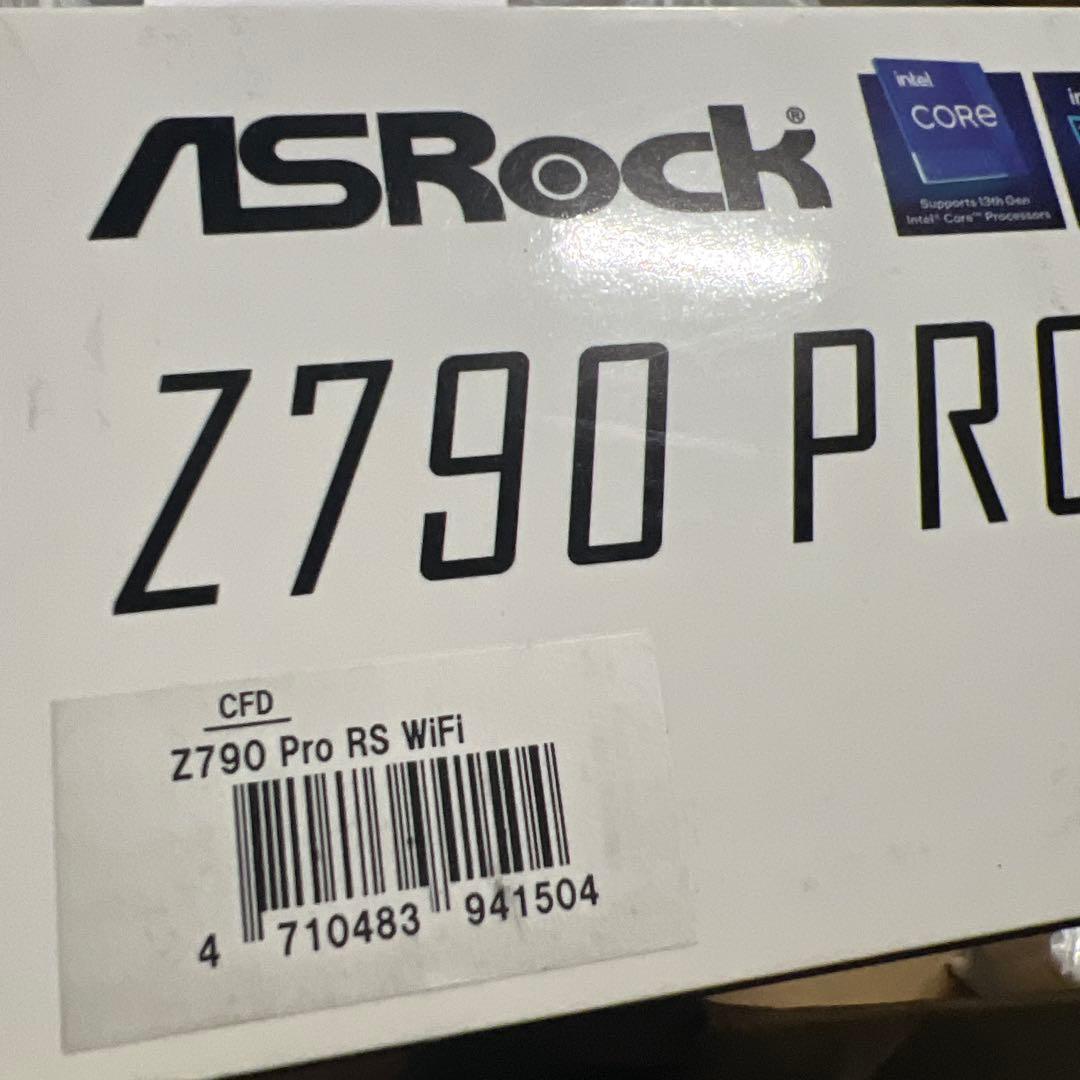 ASRock マザーボード Z790 Pro RS WiFi 3点