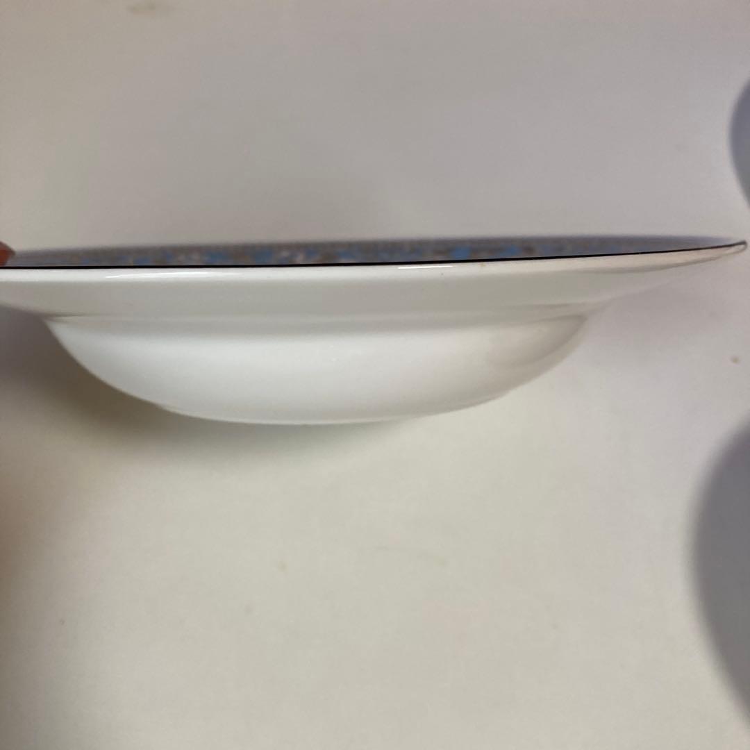 [極美品]ウェッジウッド　フロレンティーン ターコイズ　青地装飾陶磁器皿3点