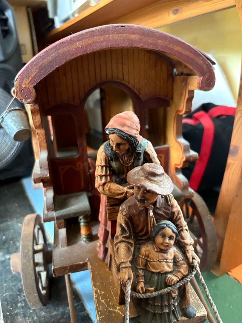 木製馬車 人形付き
