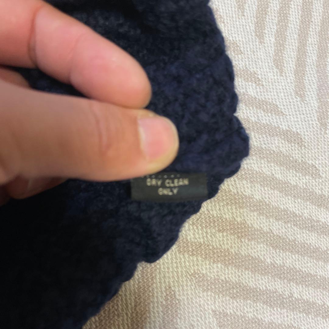 新品未使用 デッドストック RRL 三つ星 ケーブルニット XL ネイビー