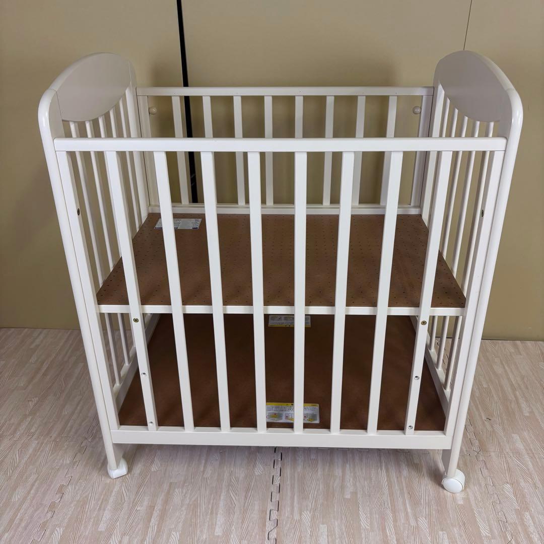 ☆除菌清掃済☆　☆美品☆　カトージ　ミニ立ちベッド　プチバニラ　ハイタイプ