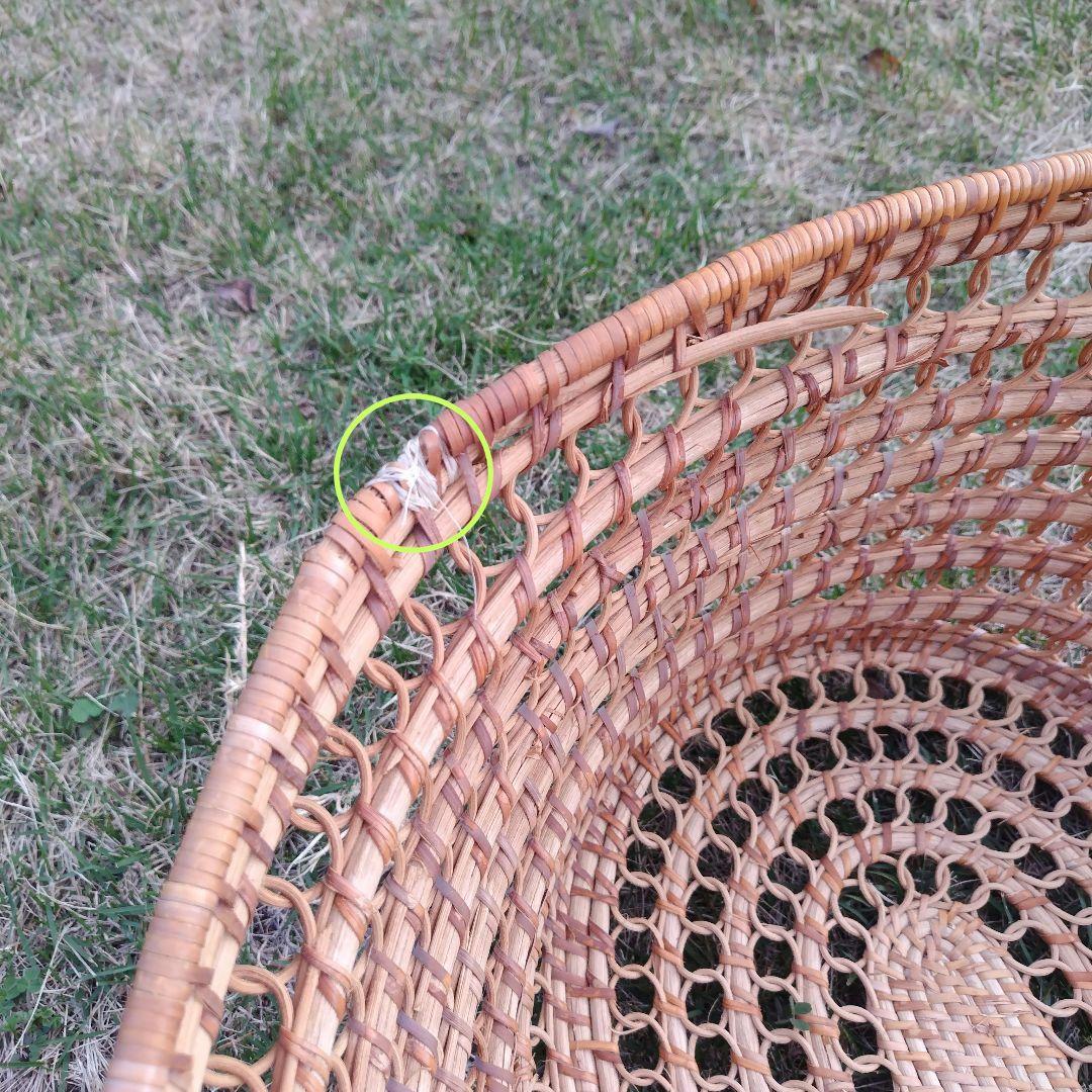 アンティーク ベビーバスケット 昭和レトロ 日本製 ラタン 籐 かご ゆりかご