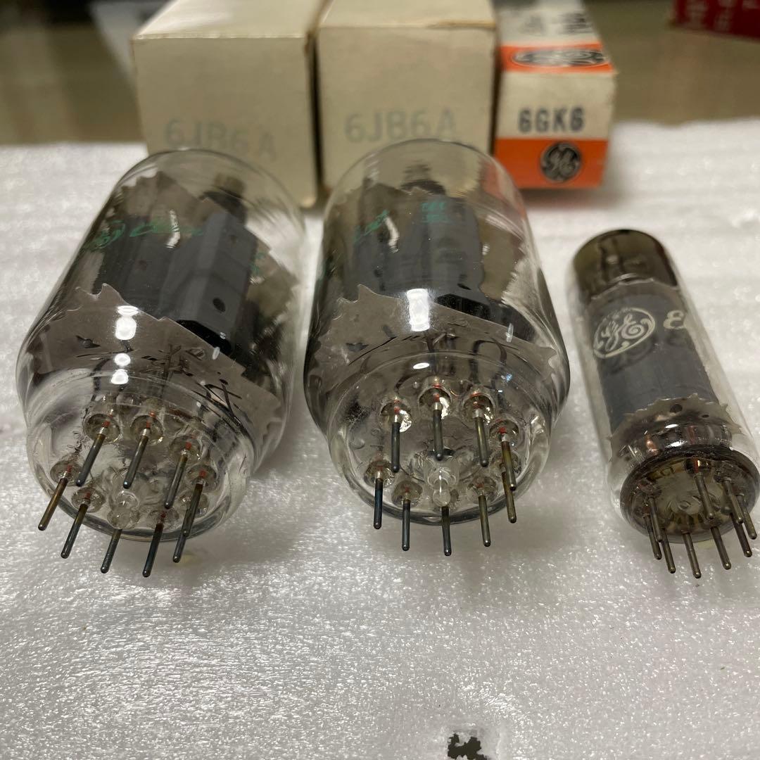 真空管　general electric 3個