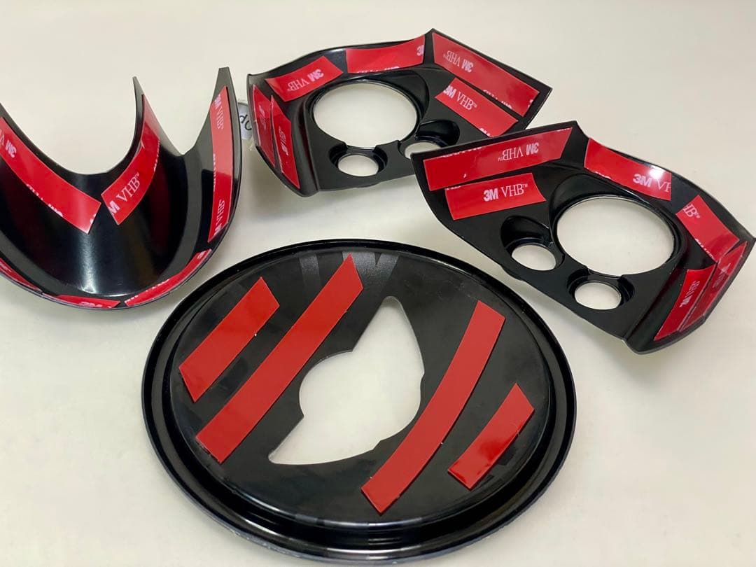 F系MINI ステアリングパネルカバーセット　ダークユニオンジャック　4点セット