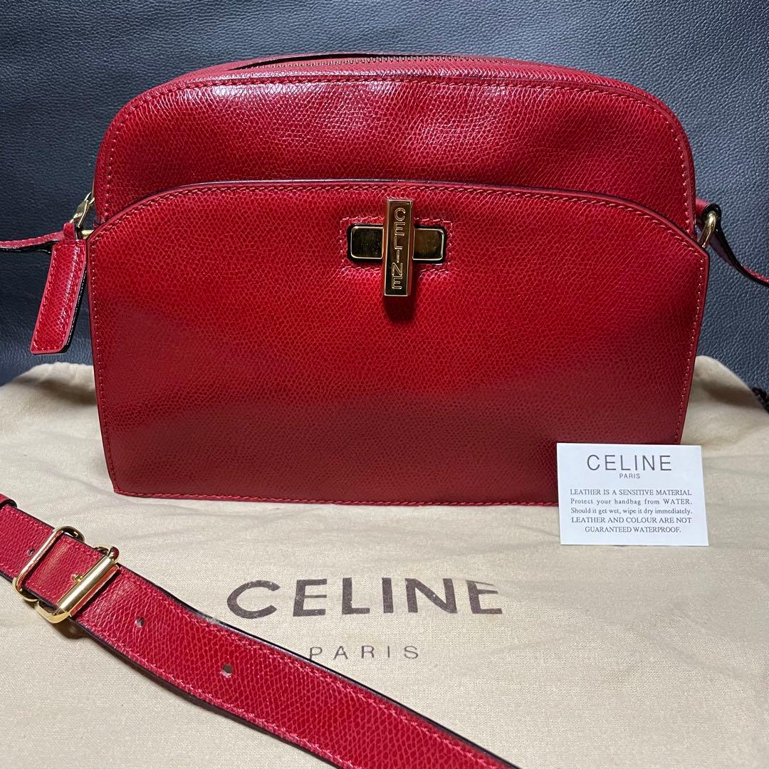 セリーヌ CELINE ショルダーバッグ ターンロック 金金具 オールドセリーヌ