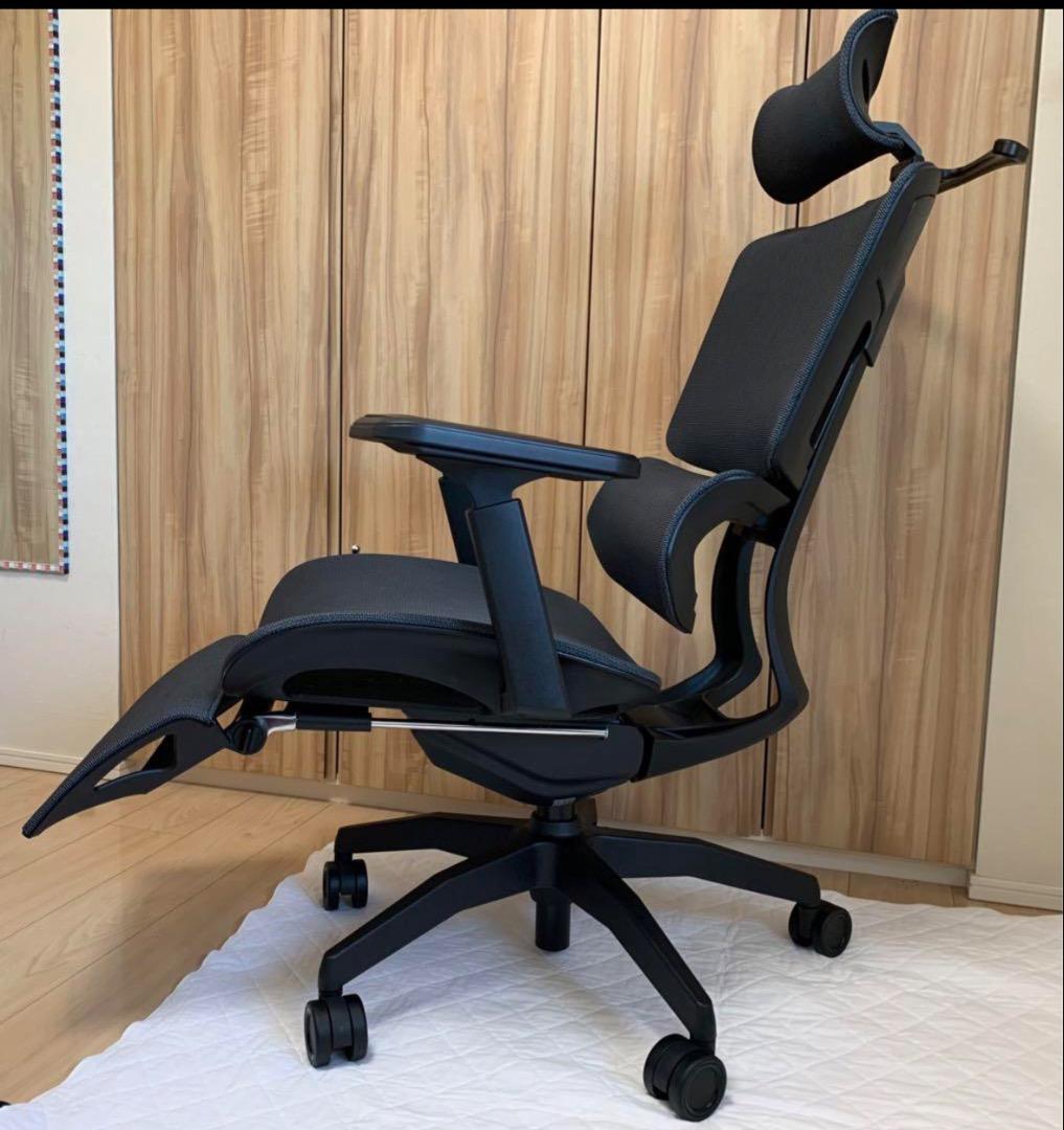 GrowSpica Pro グロースピカプロ　メッシュデスクチェア　ブラック