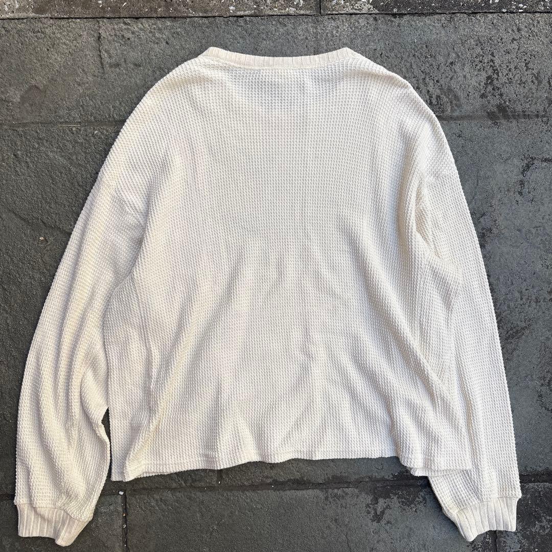 refomed サーマルロングスリーブ 綿　アイボリー コットン　リフォメッド