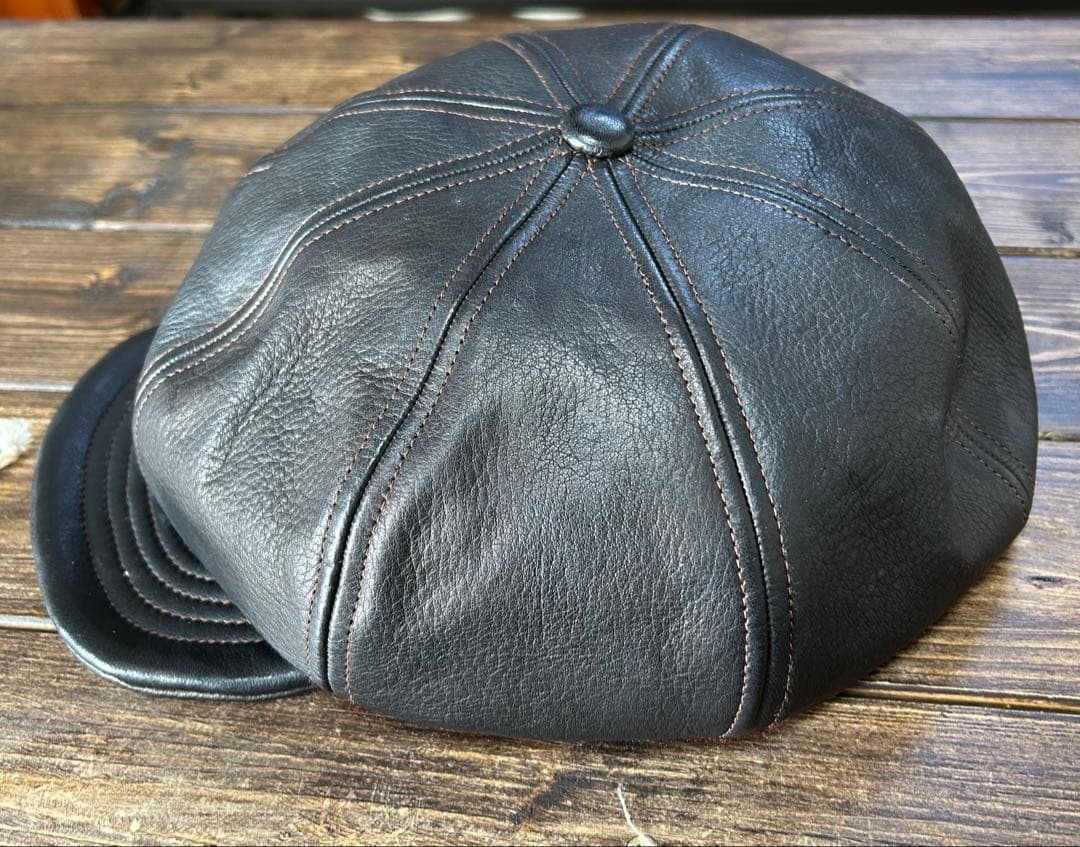 WESTRIDE ウエストライド 本革　レザーキャスケット　ロック　ロカビリー