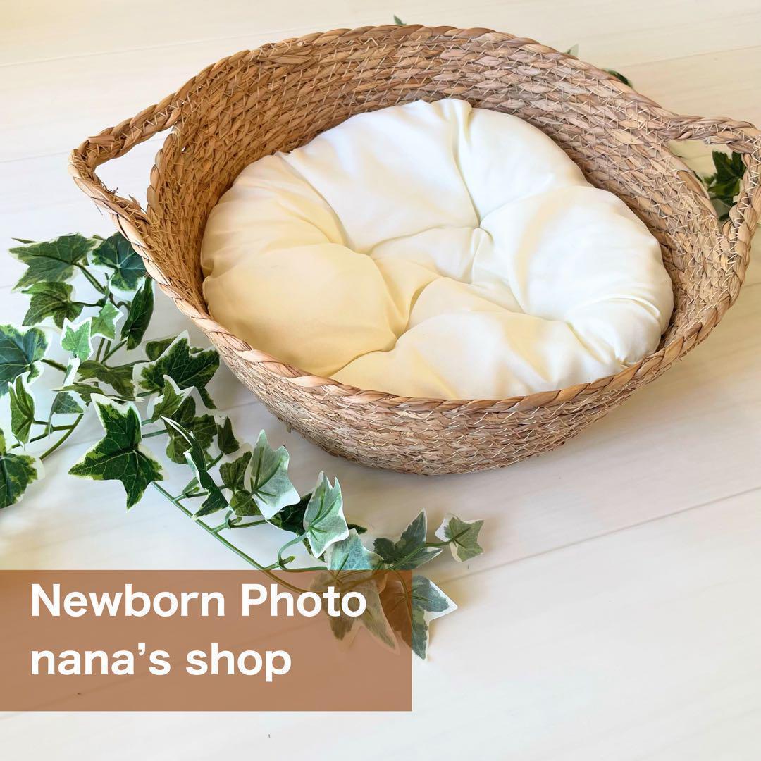 手編み風かごセット【ダークブラウン馬】♪ニューボーンフォト撮影衣装 小道具　干支
