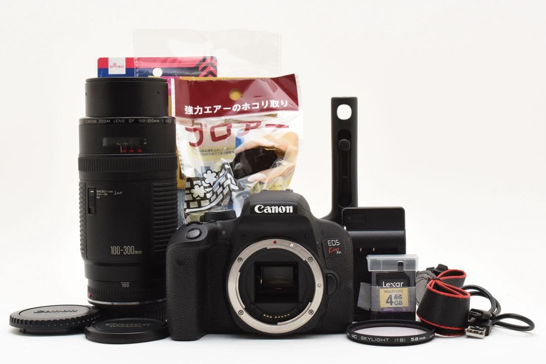 canon kiss x 9i望遠レンズセット/Canon 100-300mm