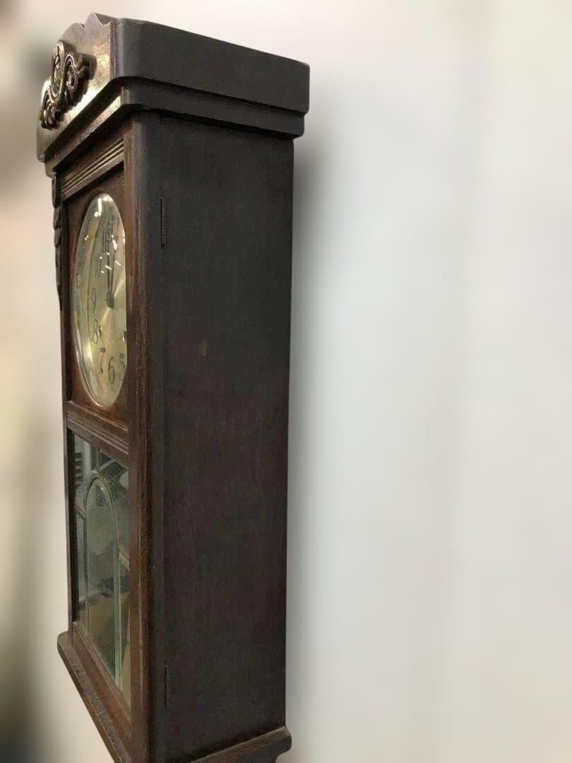 【送料無料】昭和13年製 矢野時計製作所 壁掛け 振り子時計 251105