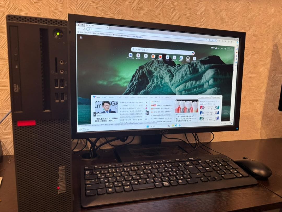 【初心者必見】デスクトップPCセット　動作良好　新品SSD、メモリ