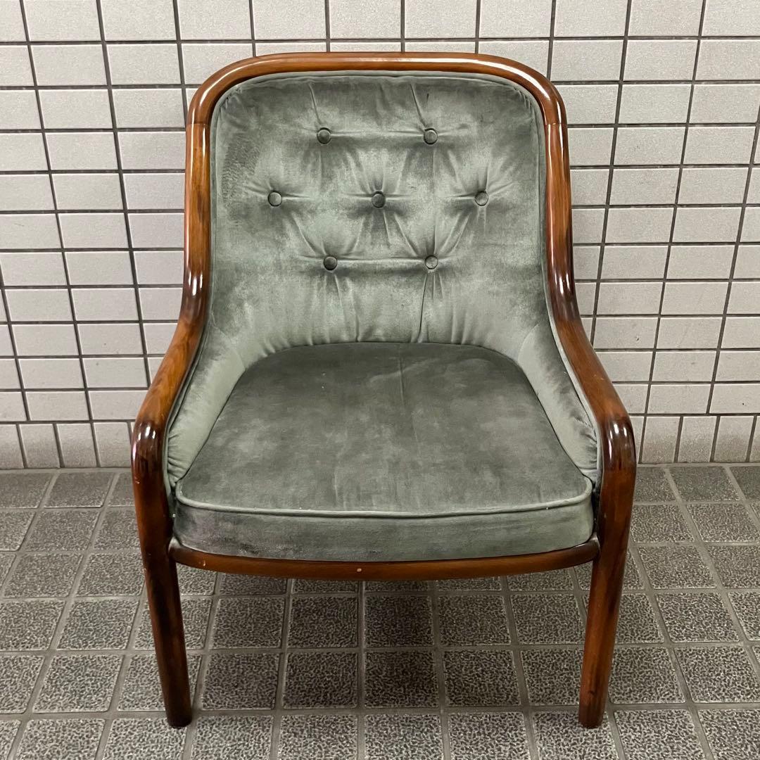 Tatsuオールドカリモクkarimoku モケット　シングルアームソファ