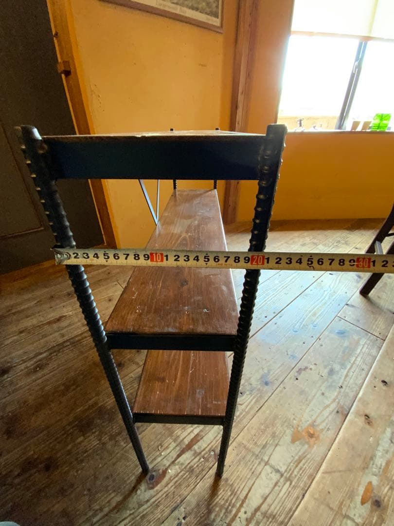 アイアン家具用　３段シェルフ　男前インテリア　棚板無しは7900円