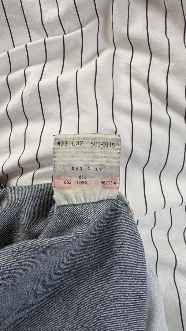 【96年製・USA製】Levi's 501 濃紺 W33 美品 ゴールデンサイズ