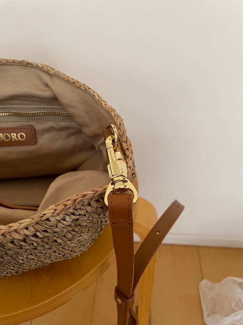 ヴィオラドーロ MIRO 2wayラフィアトートバッグ、かごバック