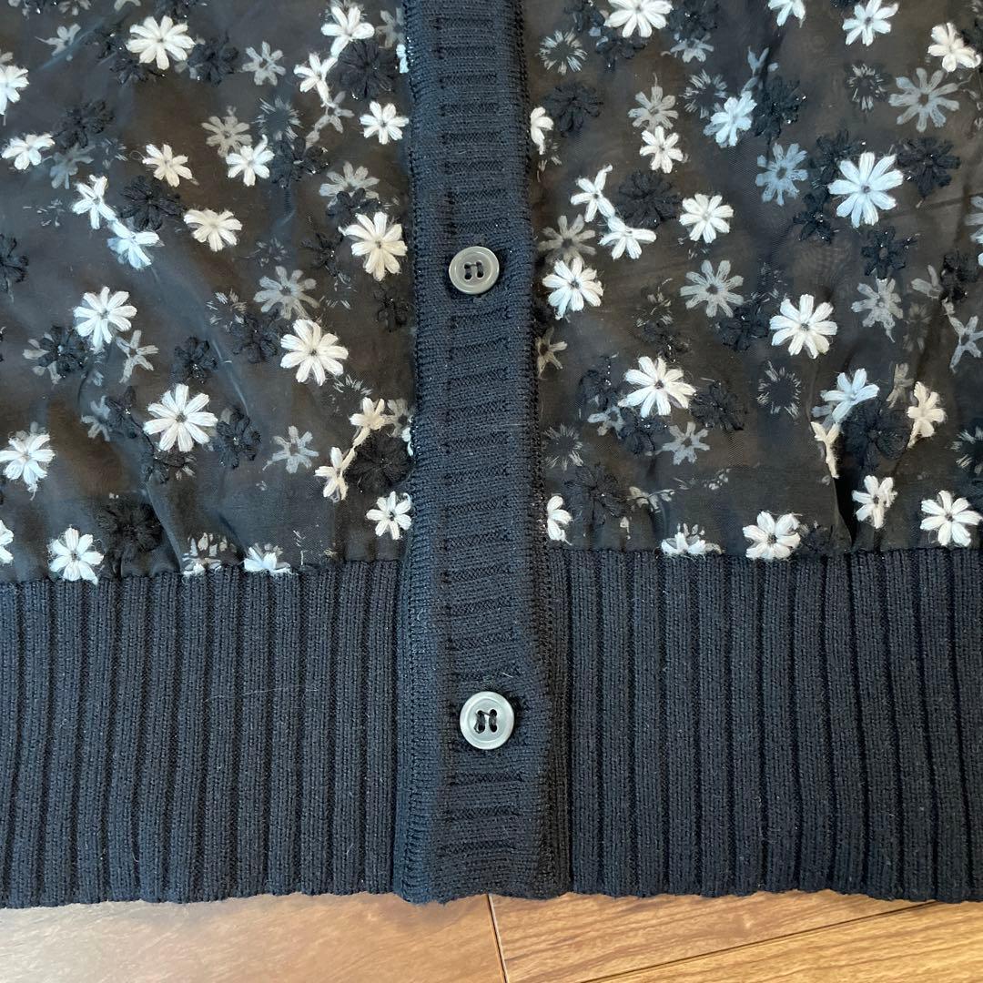 trefle+1 マーガレットカーディガン　黒