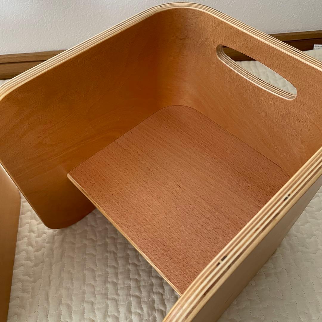 ＊美品＊HOPPL ホップル コロコロチェア 木製 キッズチェア 2脚セット