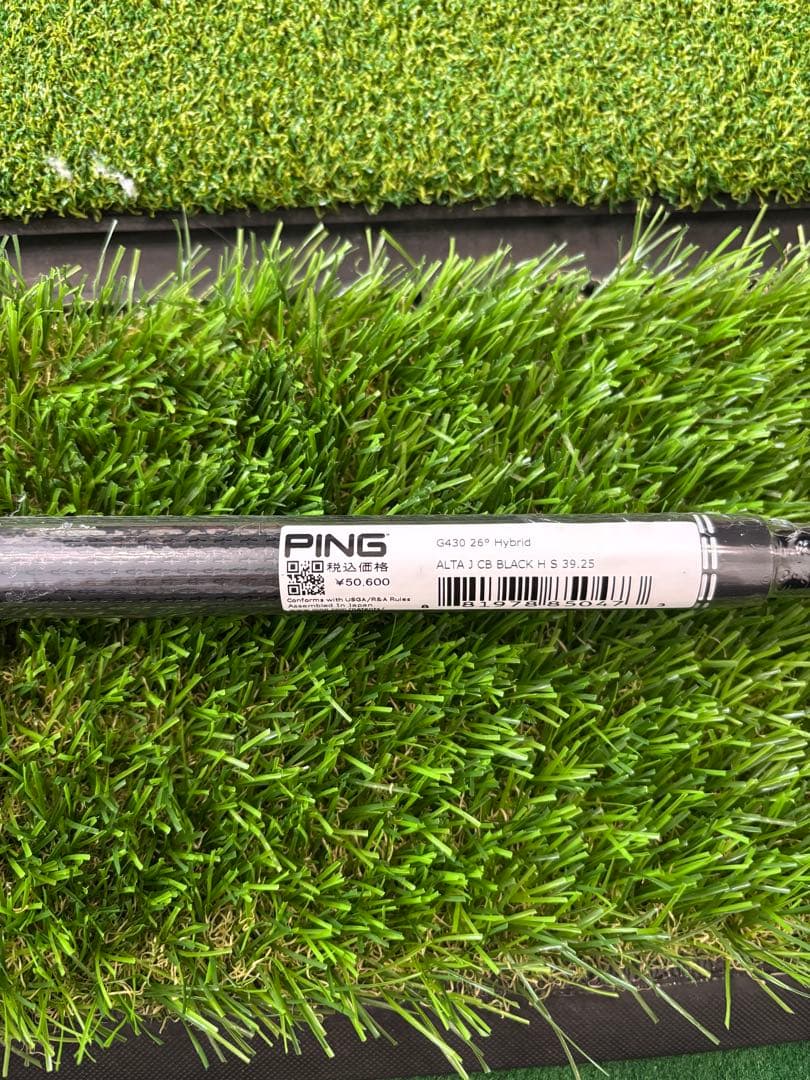 PING ALTA JCB BLACKシャフト S 39.25インチ　ピン　5u