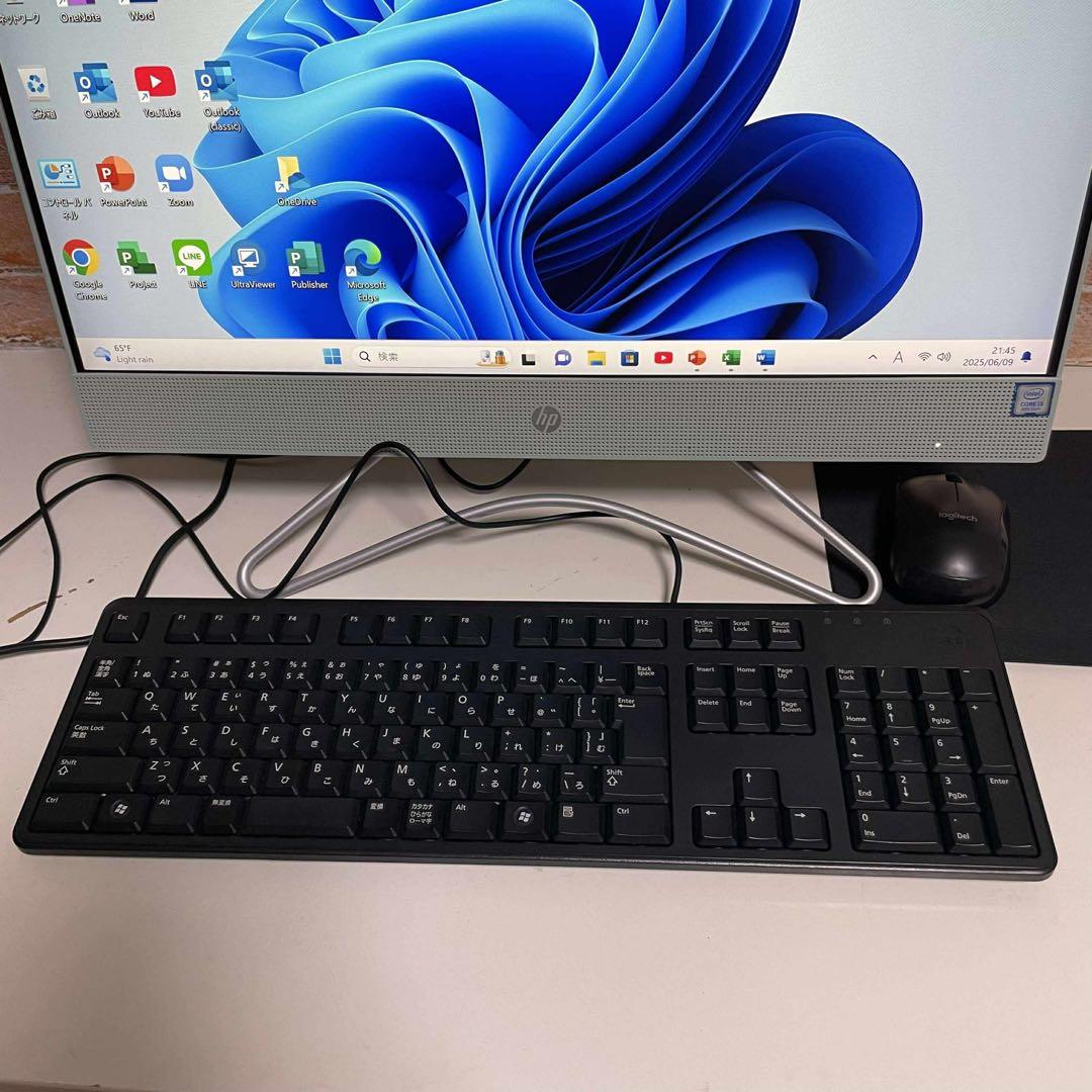 美品　HPデスクトップ タッチ PC メモリ8GB 第8世代　オフィス2024年