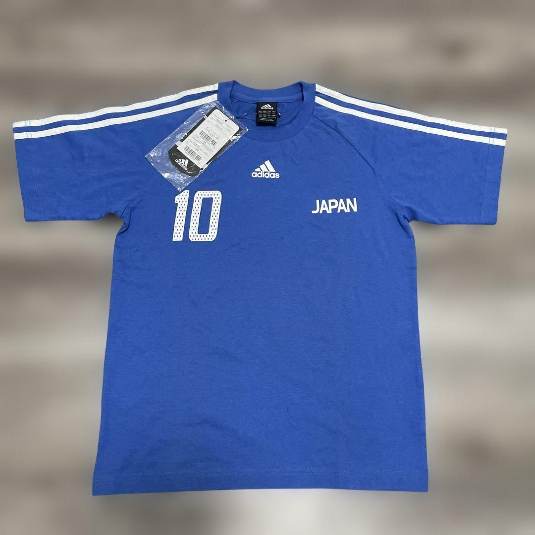 デッドストックAdidas万国旗タグ JAPAN10ユニフォームデザインTシャツ
