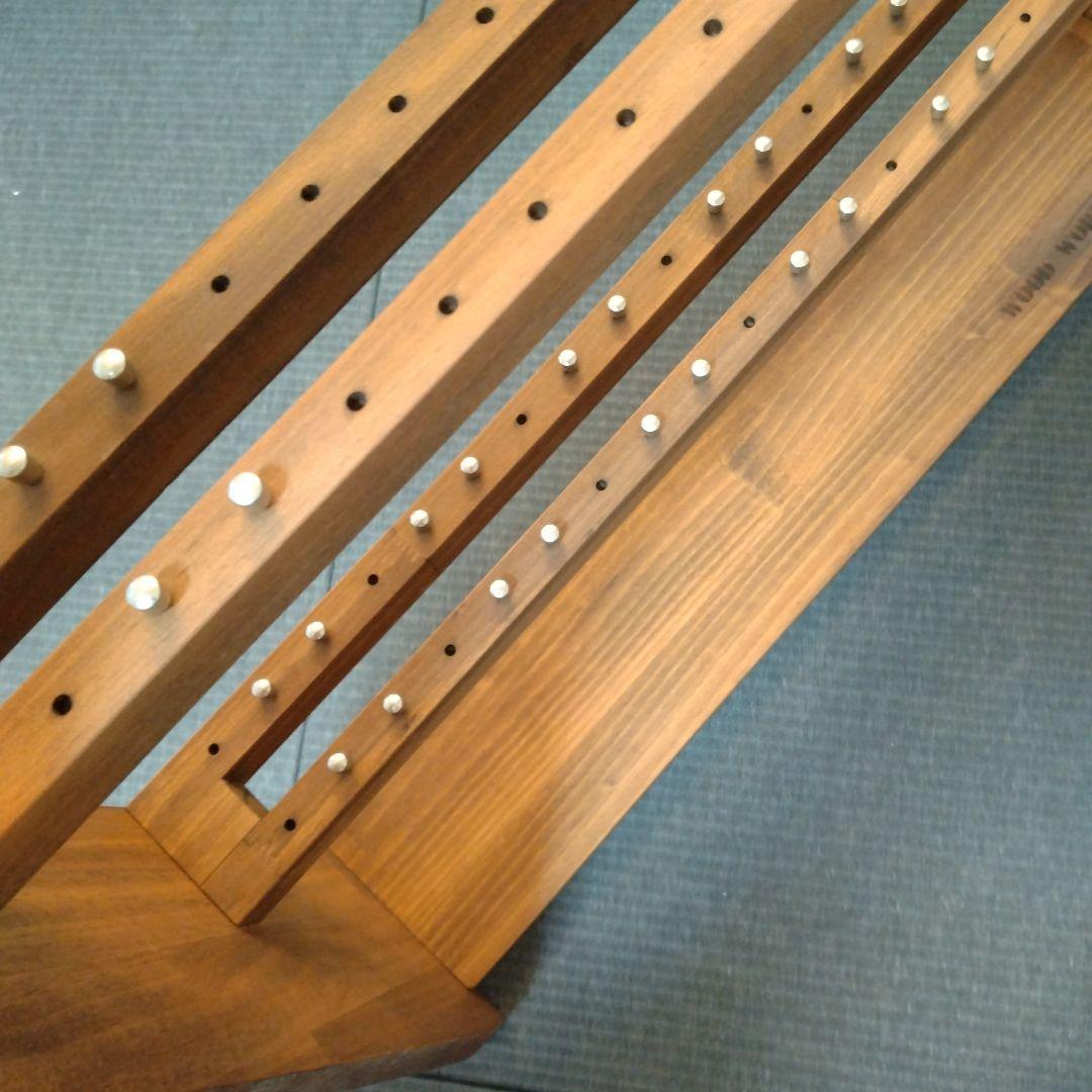 ✨️新品級✨️ WOOD WORKS リールスタンド ブラウン リール置き 釣具