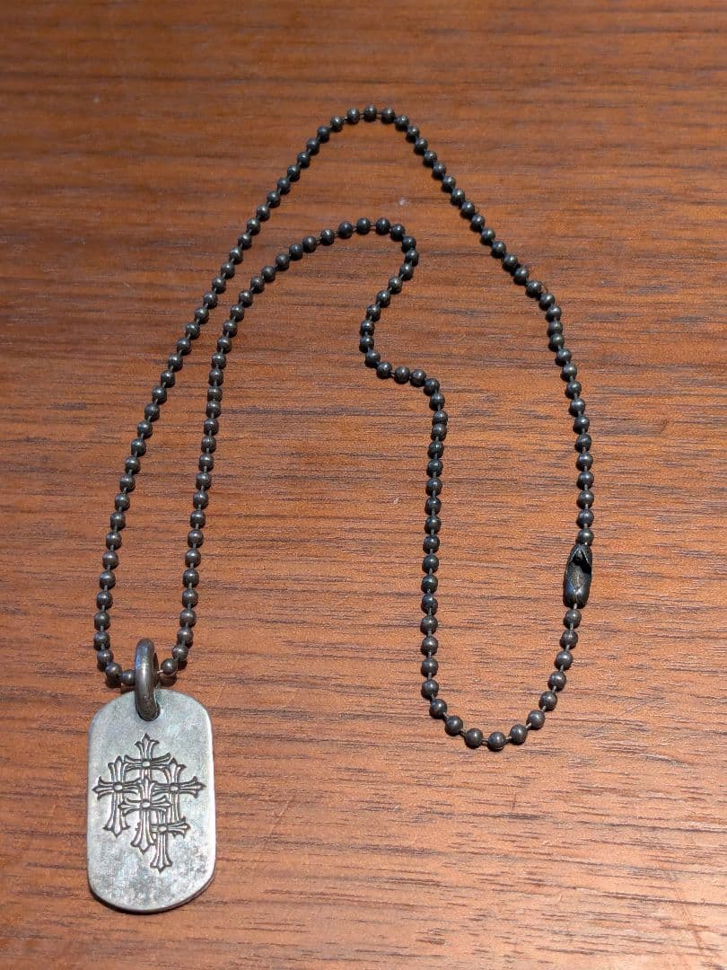 アクセサリー KiChrome Hearts Cemetery Cross Dogtag