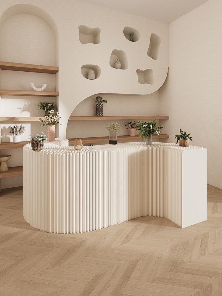 ディスプレイラック 展示台 陳列台 組立不要 折りたたみ長さ2-3ｍ高さ118㎝