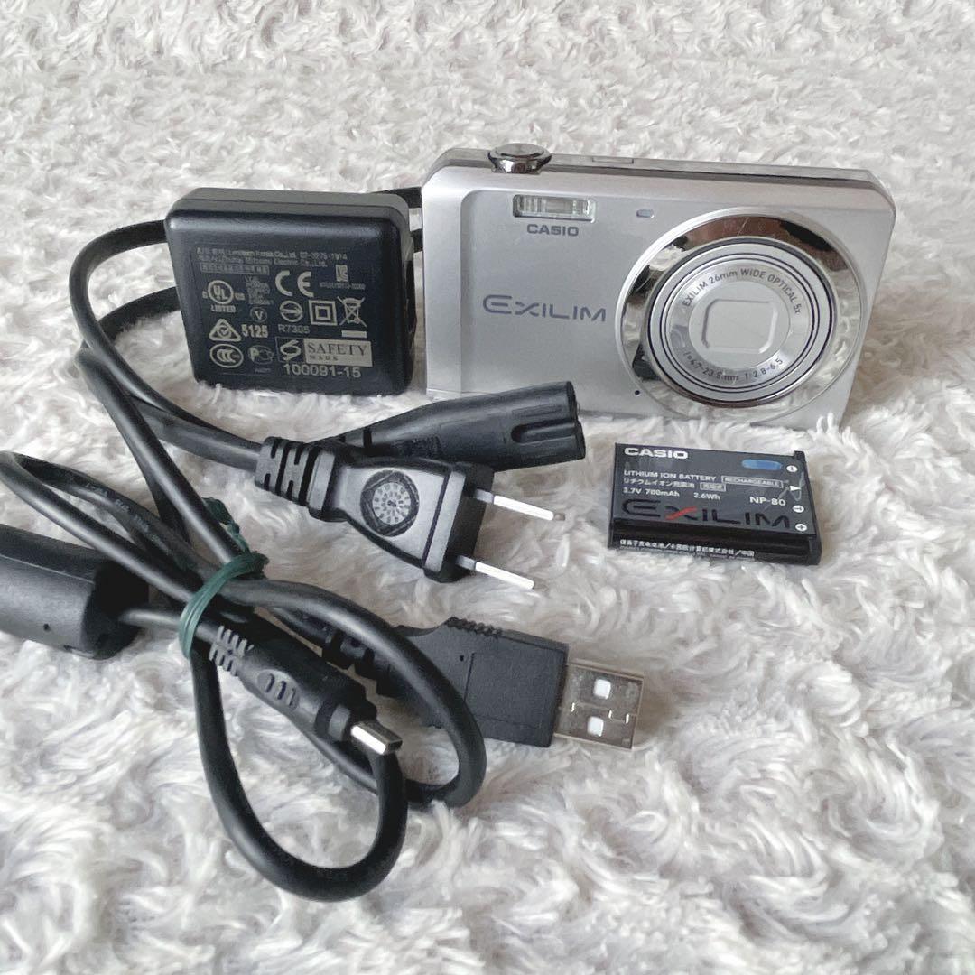 【動作確認済み】CASIO EXILIM EX-ZS5 シルバー