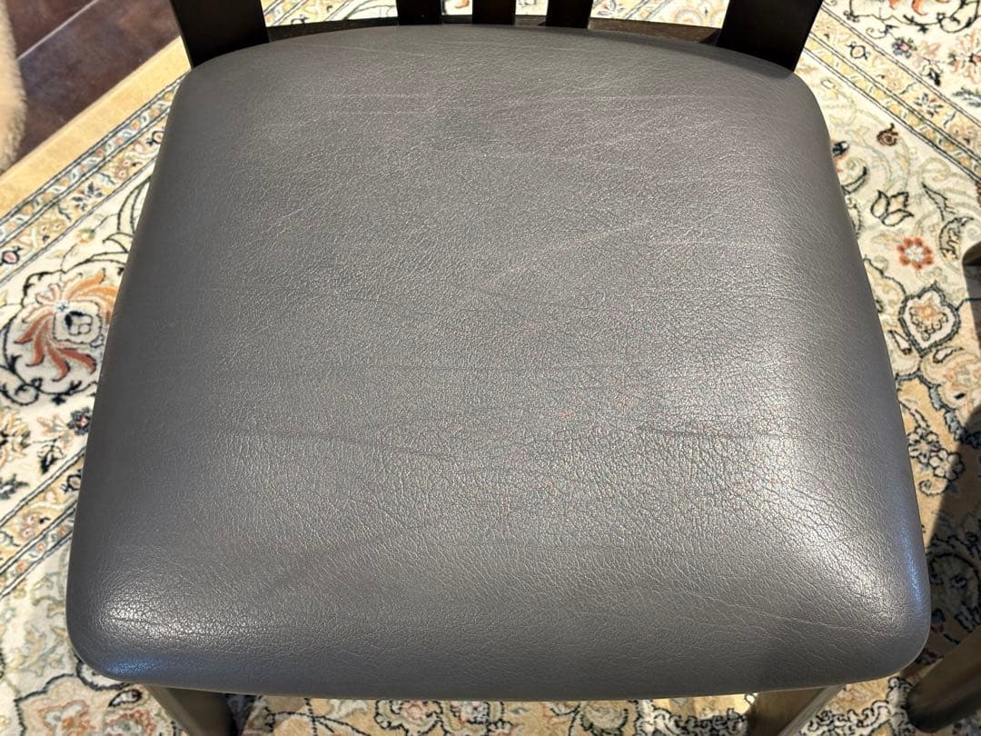 ③karimoku カリモク ダイニングチェア リビングチェア 合皮レザー YN