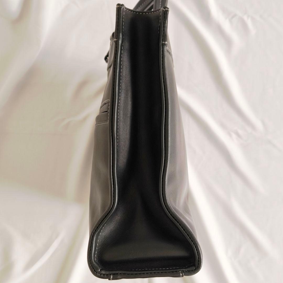 【美品】土屋鞄　プロータ　ビジネスバッグ　ブリーフケース　防水　黒　レザー