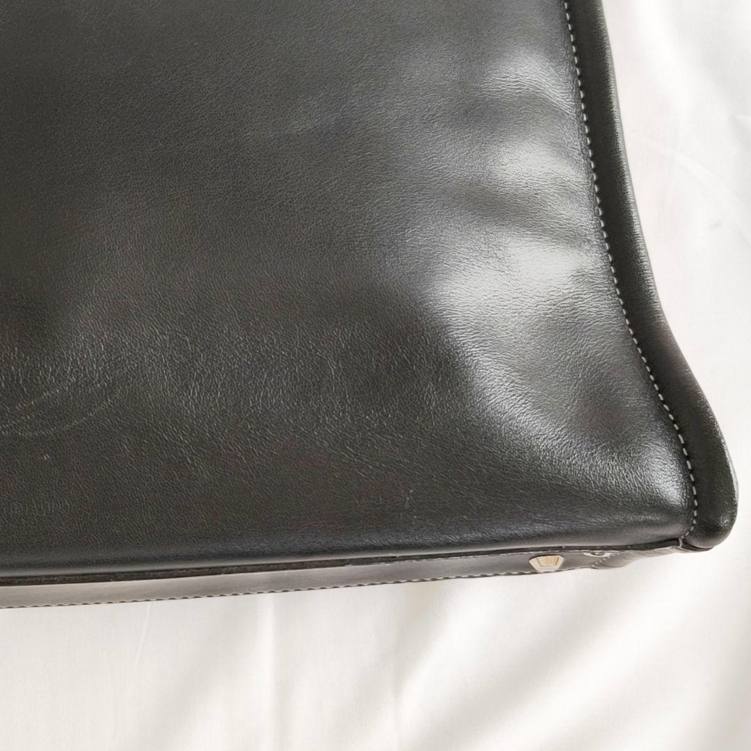 【美品】土屋鞄　プロータ　ビジネスバッグ　ブリーフケース　防水　黒　レザー