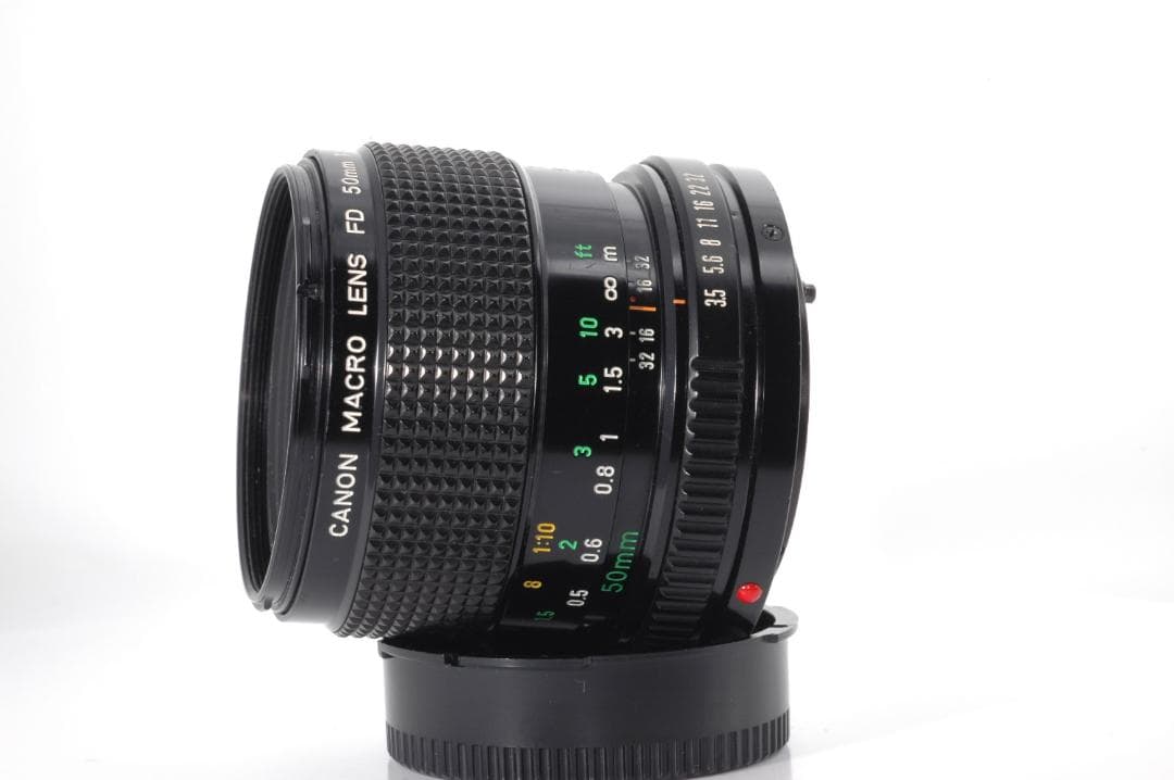 新品級☆保証キャノンCanon New FD 50mm f/3.5 マクロレンズ