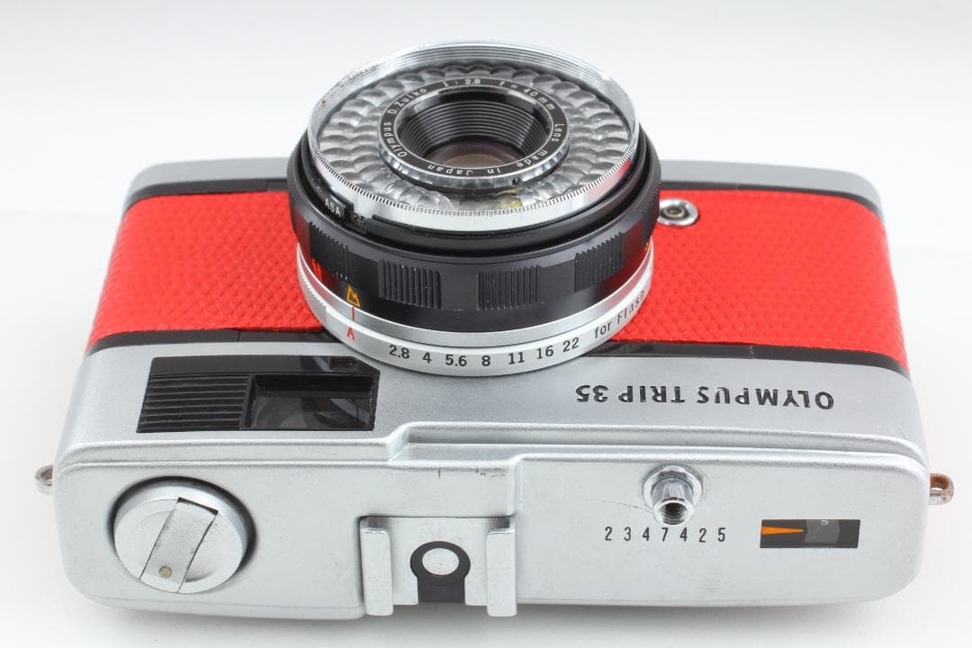 【美品　整備済】レッド　オリンパス Trip35　40mm f2.8 #1177