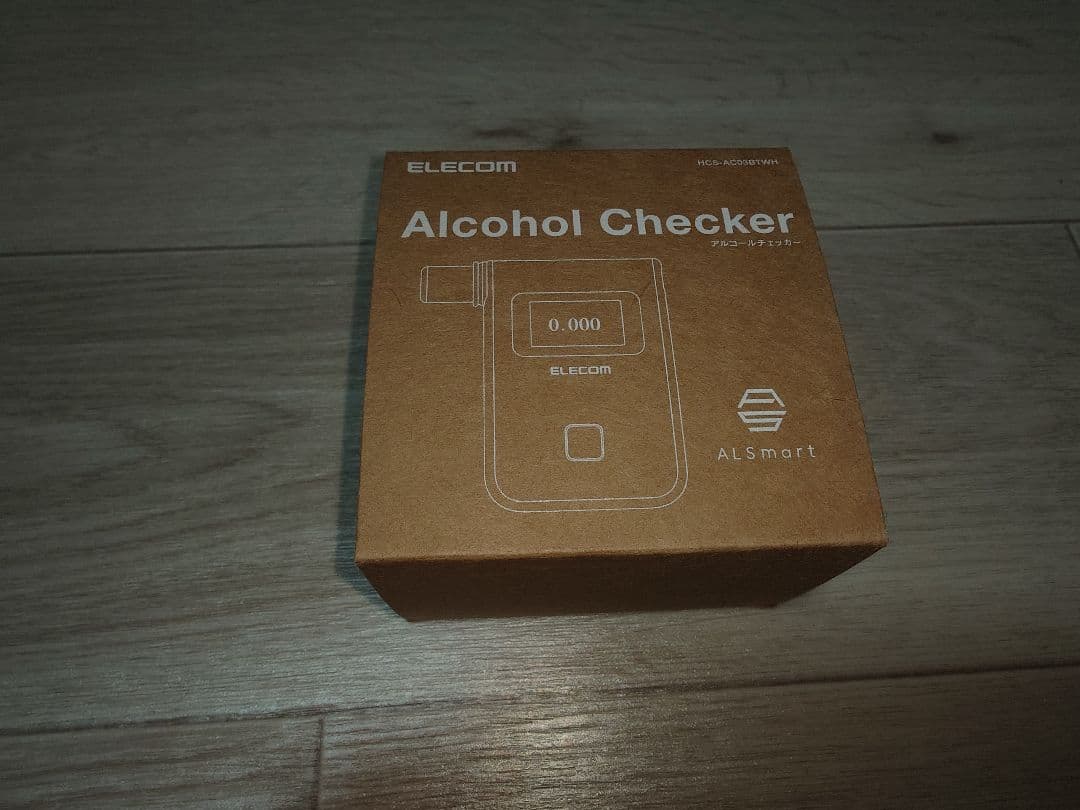 ELECOM アルコールチェッカー HCS-AC03BTWH ホワイト
