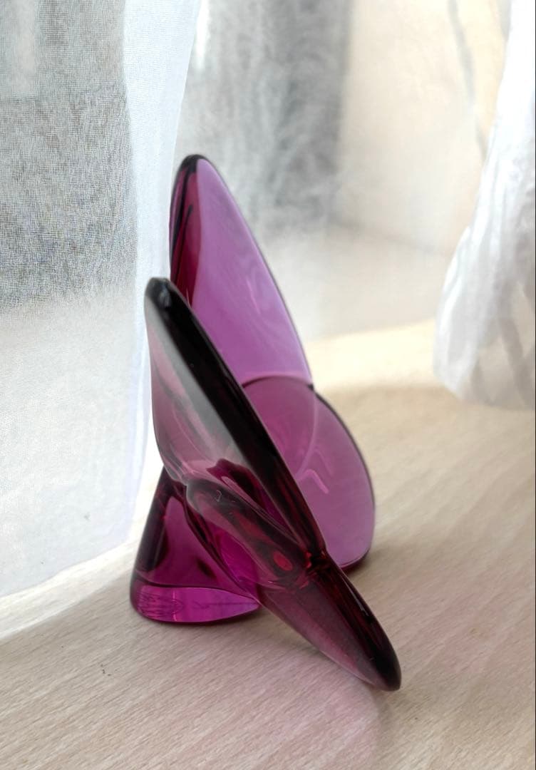 Baccarat バカラ　蝶の置物