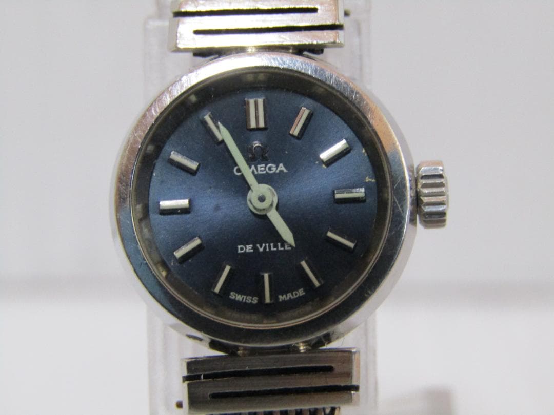 A1318 アンティークオメガOMEGAデヴィルメッシュベルトレディースウォッチ